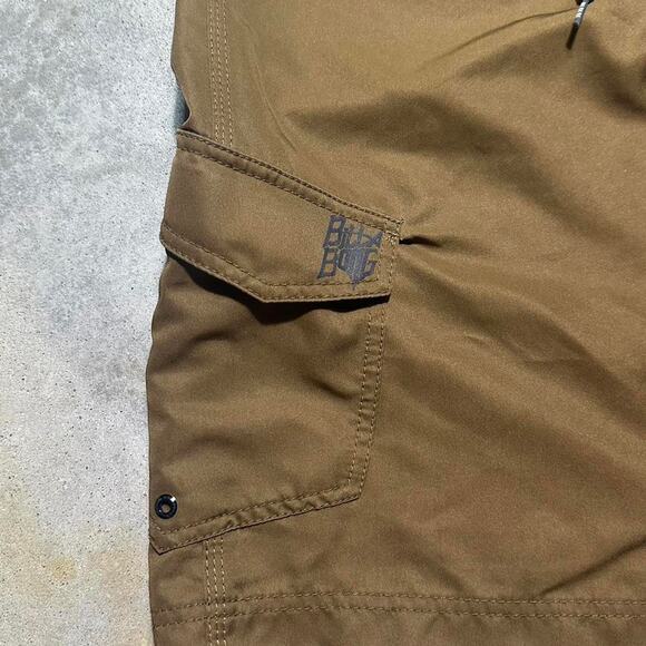 Billabong Board Shorts Brown Black Tribal Grunge Skater Y2K Swim Trunks Size 32 - Picture 3 of 4